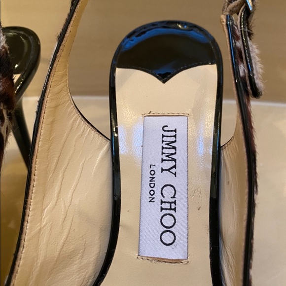 Jimmy Choo heel “Alexis” leopard print hair on hide pony - Picture 5 of 6